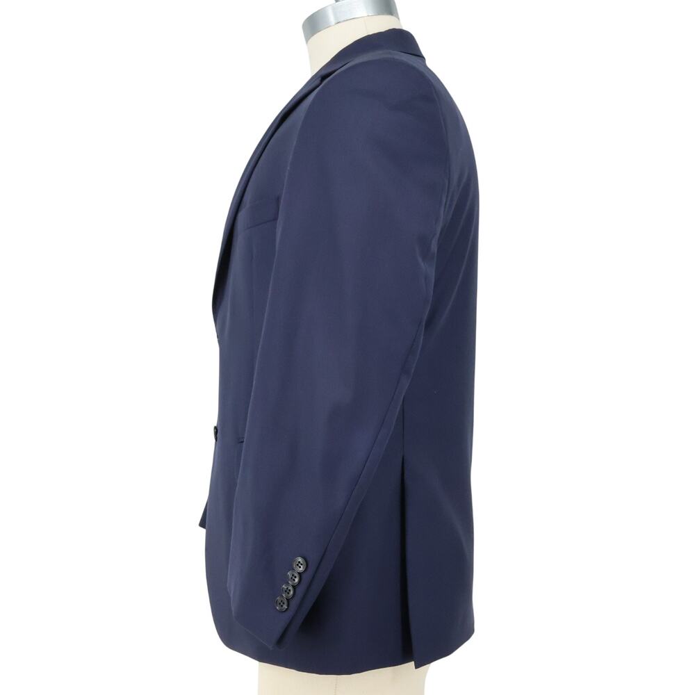 Jos A Bank Traveler Sport Coat Mens 42S Blue Wool Lined Blazer Jacket Preppy - Picture 15 of 16